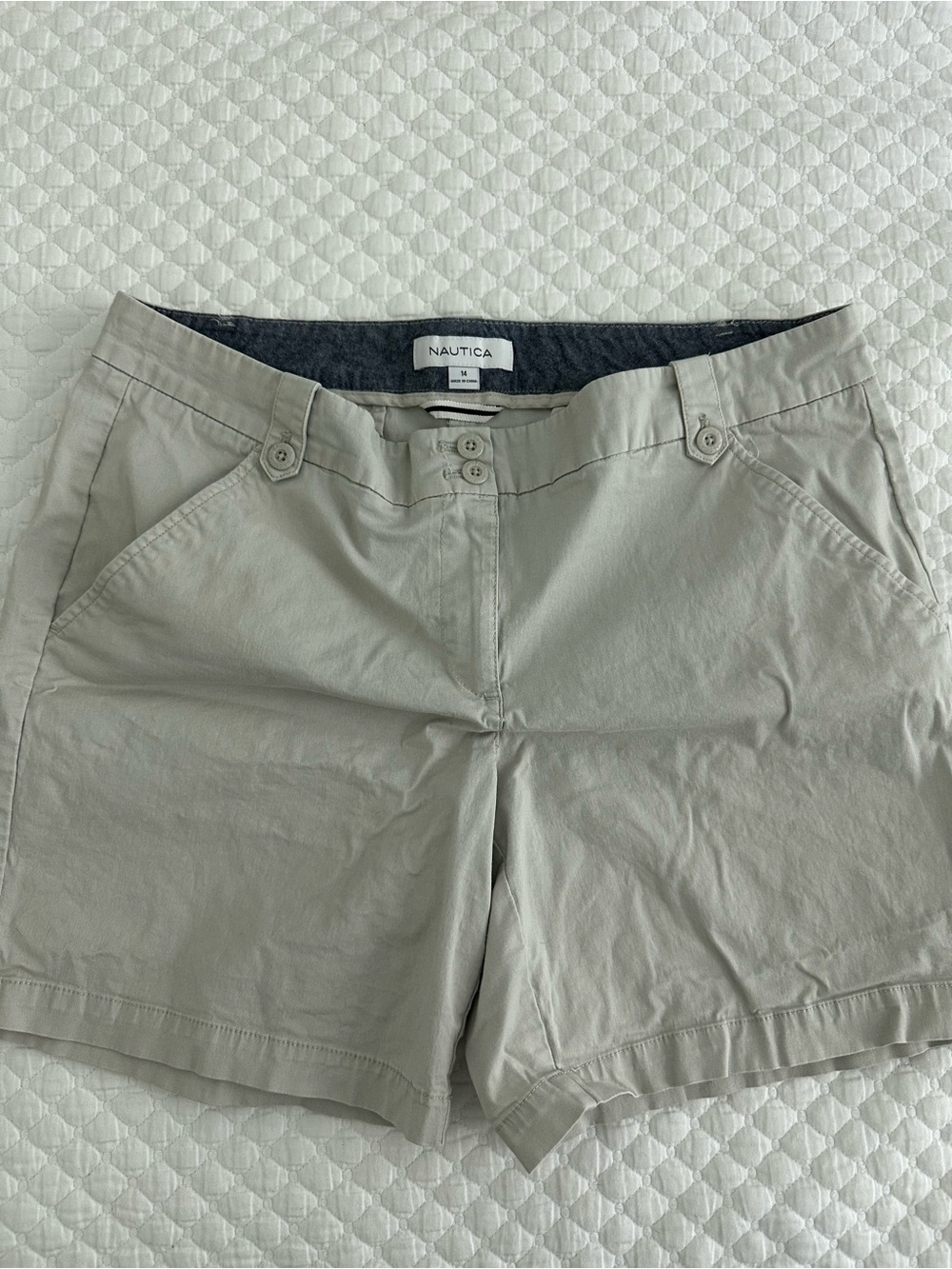 Nautica Women’s Light Taupe Chino Bermuda Shorts